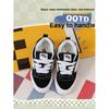 Vans Knu Skool Comfortable Versatile Low-Top Kids Skate Shoes Kids Sneakers Black White VN000CYU6BT1