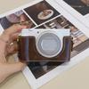 Elegant Leather Camera Case Half Camera Sleeve Bag Durability For ZV 1M2/ZV 1F With Convenient Bottom Access