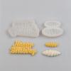 Silicone 3D Happy Birthday Cake Mold Letters Numers Mold For Ice Jelly Chocolate Mould Cream laminated Edge Cake Decorating Tool