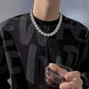 Full of Crystals Sugar Sugar Crystal Cuban Necklace Men's European and American Hip-hop HipHop Fashion Man Accessories Niche High Sense Choker