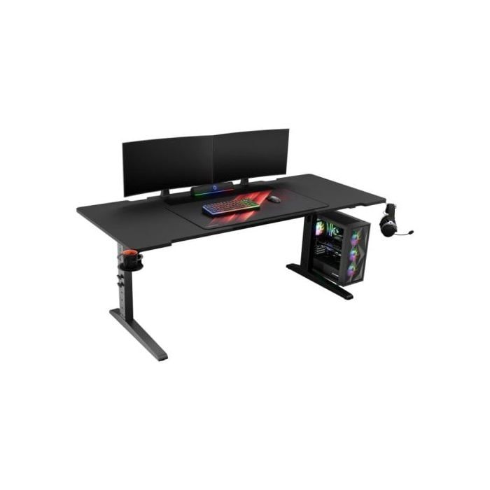 Mesa Gaming GENESIS Holm Modular 180cm Acero Y MDF Iluminación LED Modularidad Total