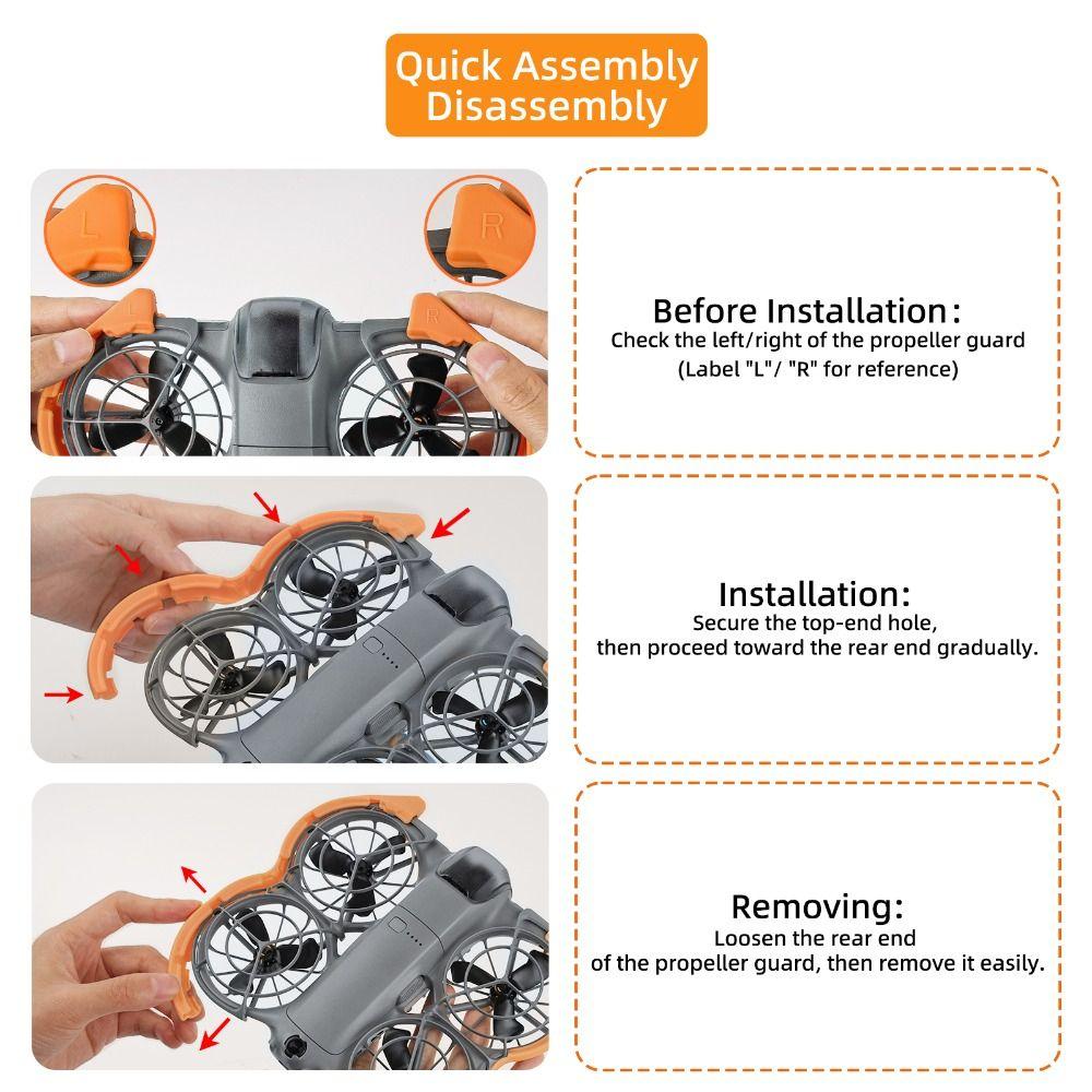 Protective Drone Propeller Guard Anti-Collision Props Guard for DJI NEO 2 Drone Accessories