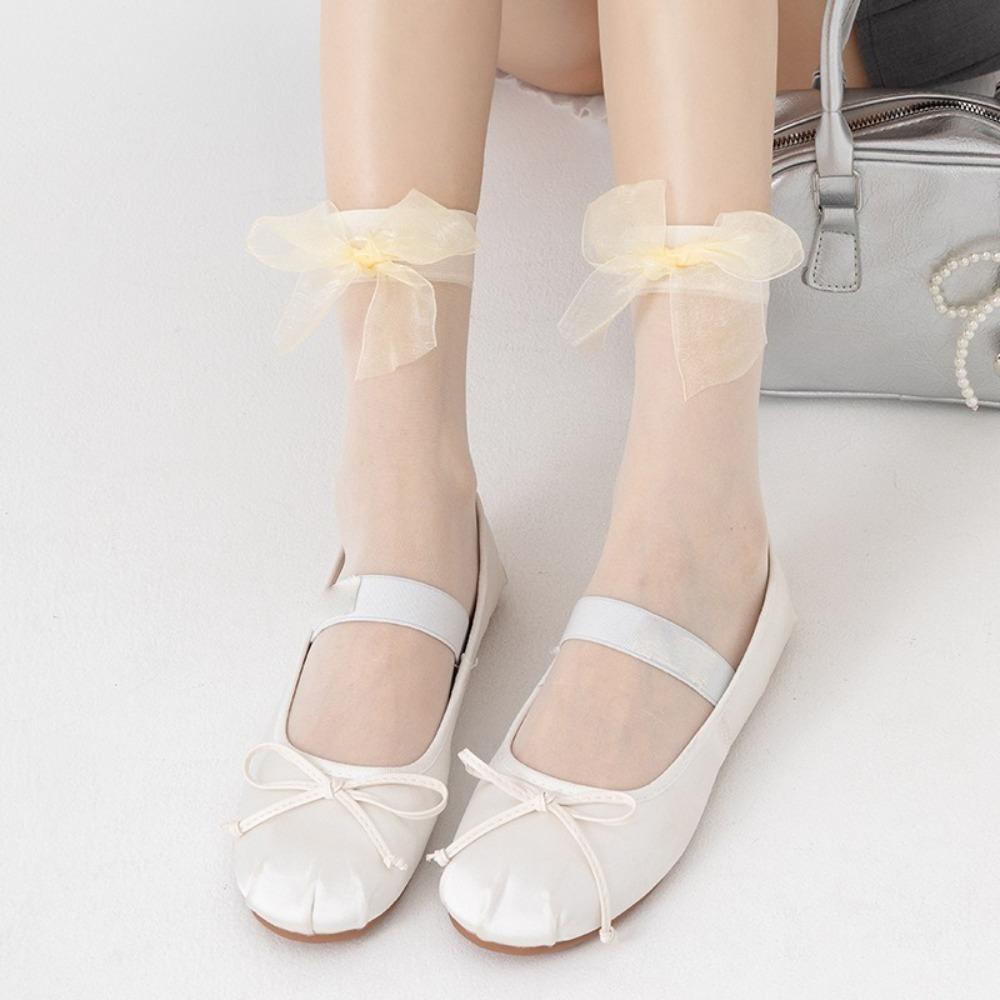 Lolita Silk Stockings Y2K Middle Tube Socks New Hosiery Spring Summer