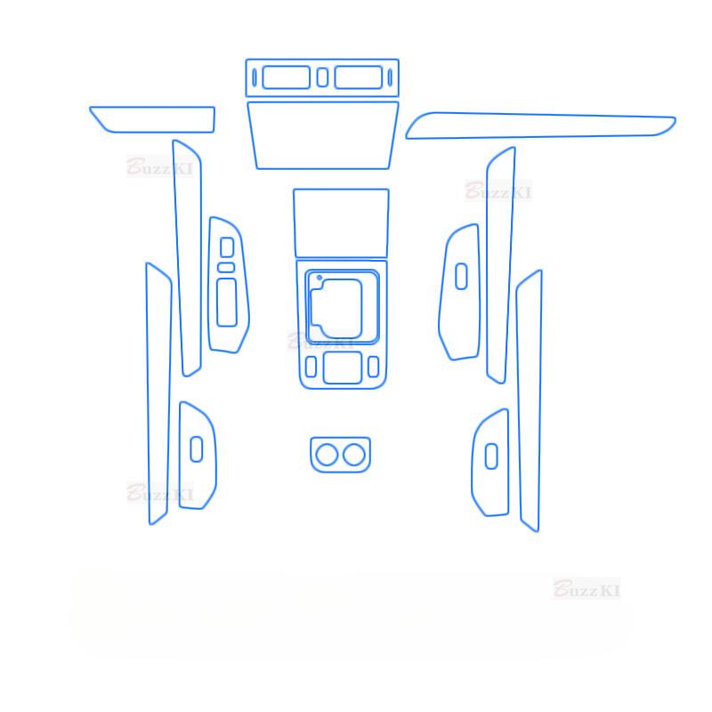 For Subaru Outback Legacy 2015- Gearbox Navigation Automotive Interior Protective Film Anti-Scratch Accessories Sticker