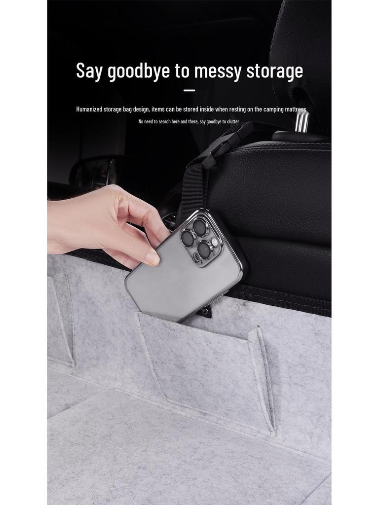 RV Travel Mattress with Headrest for Car Trunk & Rear Seat