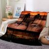 Sunset Reflections Eyes Home Blanket Soft Throw Blanket For Home Bedroom Bed Sofa Travel Office Solid Christmas Blanket