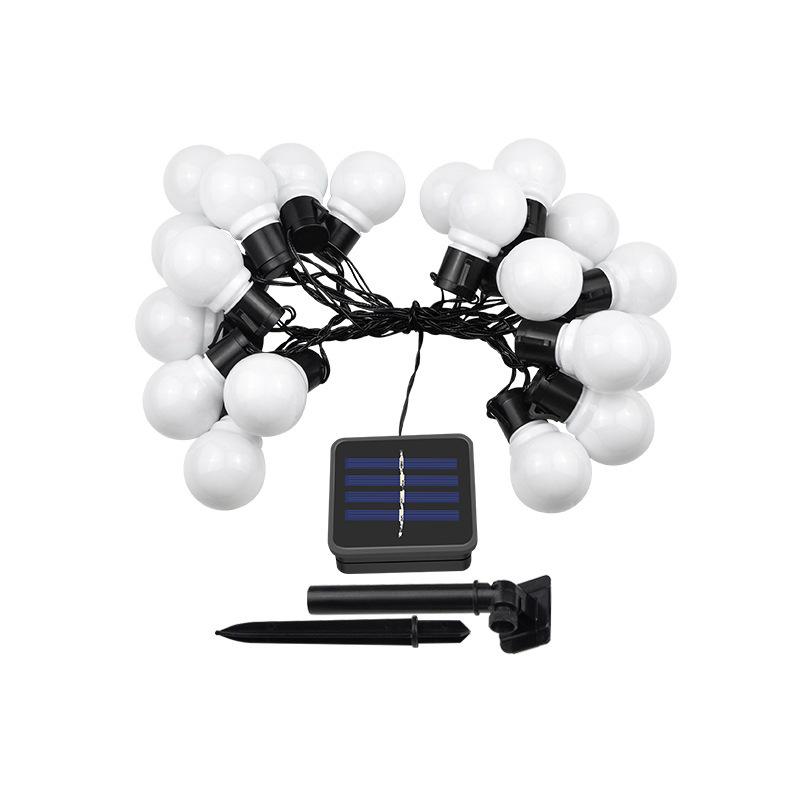 LED Solar Vintage String Lights - Outdoor Garden Transparent Ball Bulbs