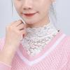 Versatile Black & White High-Elastic Lace Collar for Women's Autumn/Winter Sweaters