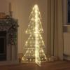 Christmas Tree with 160 Warm White LEDs 150 cm Acrylic