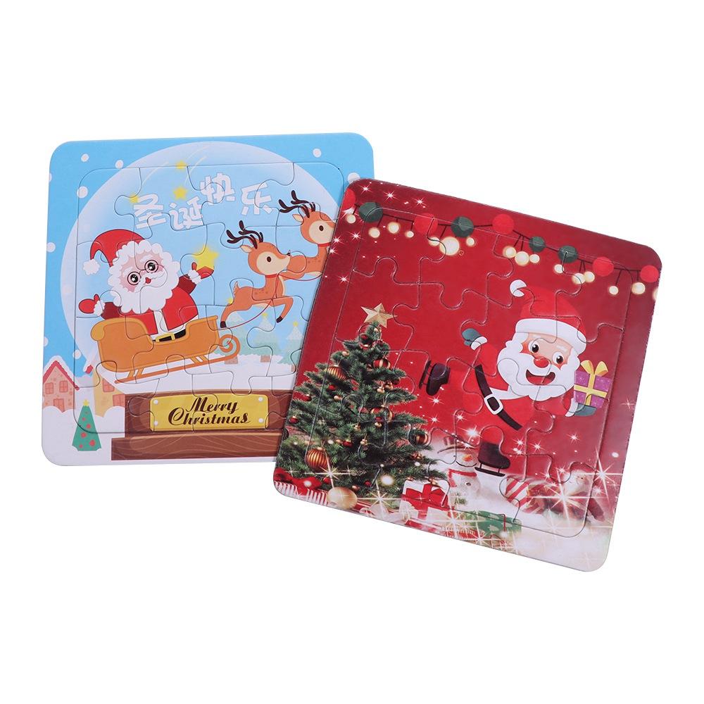 Christmas Christmas Puzzle Toys Santa Claus Puzzle 3D Toys Santa Claus 3D Puzzle Random Handmade Cartoon Jigsaw Puzzles