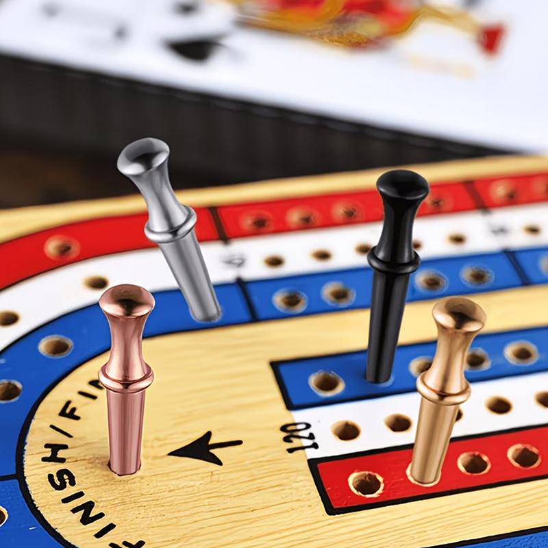 6 Stück Metall-Cribbage-Stifte in verschiedenen Größen, konische Spielstifte für Cribbage, traditionelles Brettspiel, Ersatzstifte