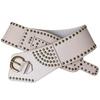 Rivet Studded Belt for Women Men Unisex Vintage Punk Cincher Belt for Jeans Pants Teens Decorative PU Leather Waistband