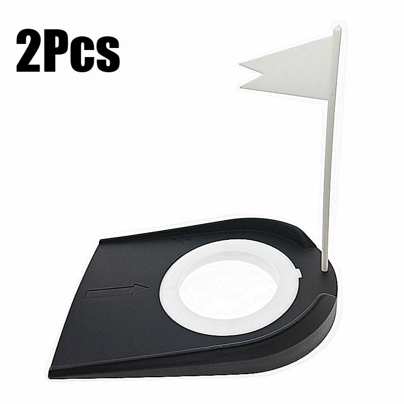 Golf Putting Cup with Flag Practice Training Tools Golf Putting Hole for Kids Adults Office Garage Yard Practice Putting Cup