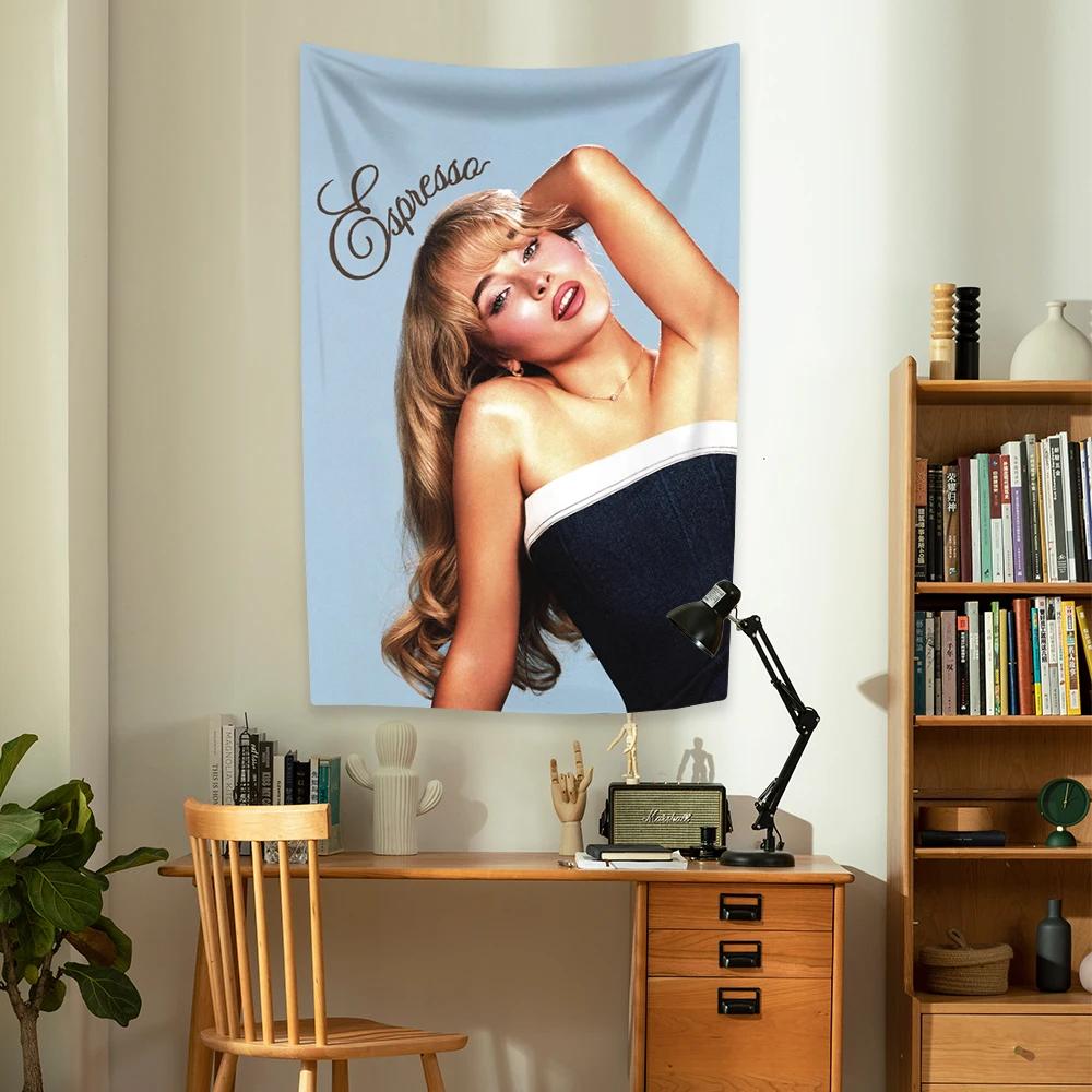 Cantora Sabrina Carpenter Bandeira Short n Sweet Para Sala de Estar Decoração de Casa Dormitório Arte Garagem Bar Parede Clube Banner de Decoração Ao Vivo