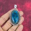 Neon Apatite Pendant 925 Sterling Silver Jewelry, Amazing Gemstone Jewelry Silver Chain Pendant, Handmade Pendant For Wedding Gift