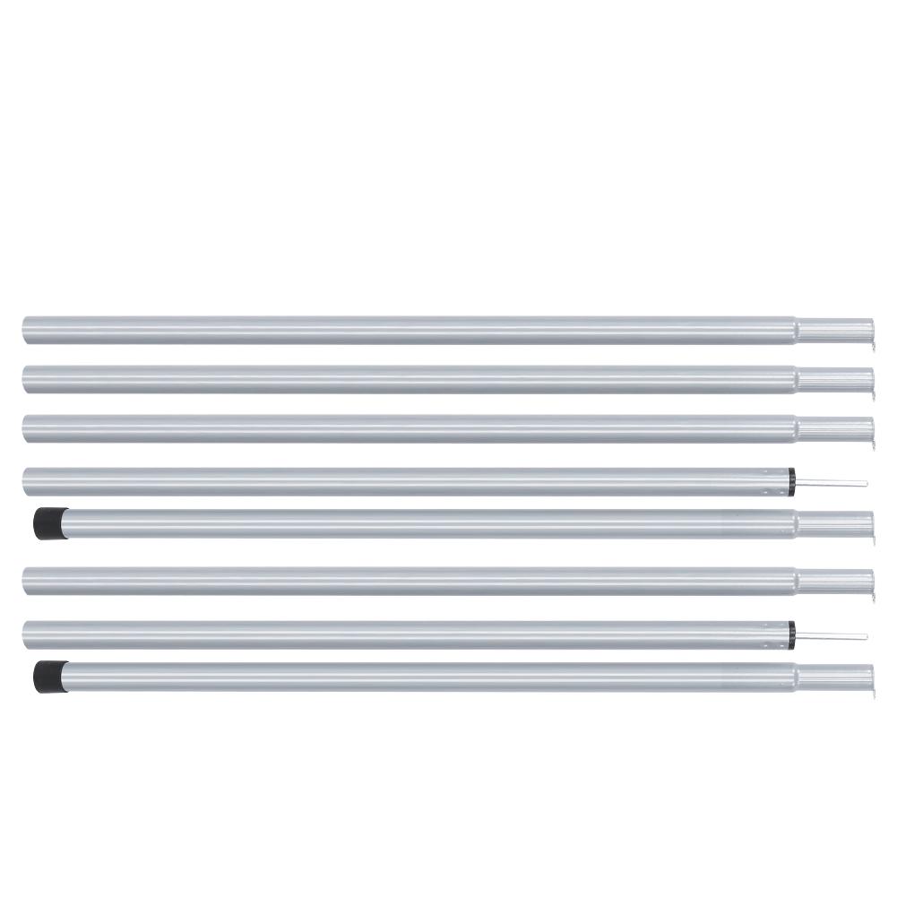 8PCS Portable Steel Corrosion Resistant Folding Adjustable Awning Rod Outdoor Sandbeach Tent Support Pole Accessory2M