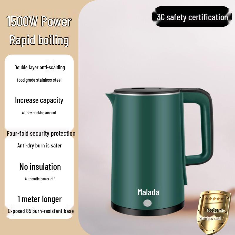 Wanlida 2025 Electric Kettle: Automatic Power-Off, Large Capacity, Insulated Boil, Household Use