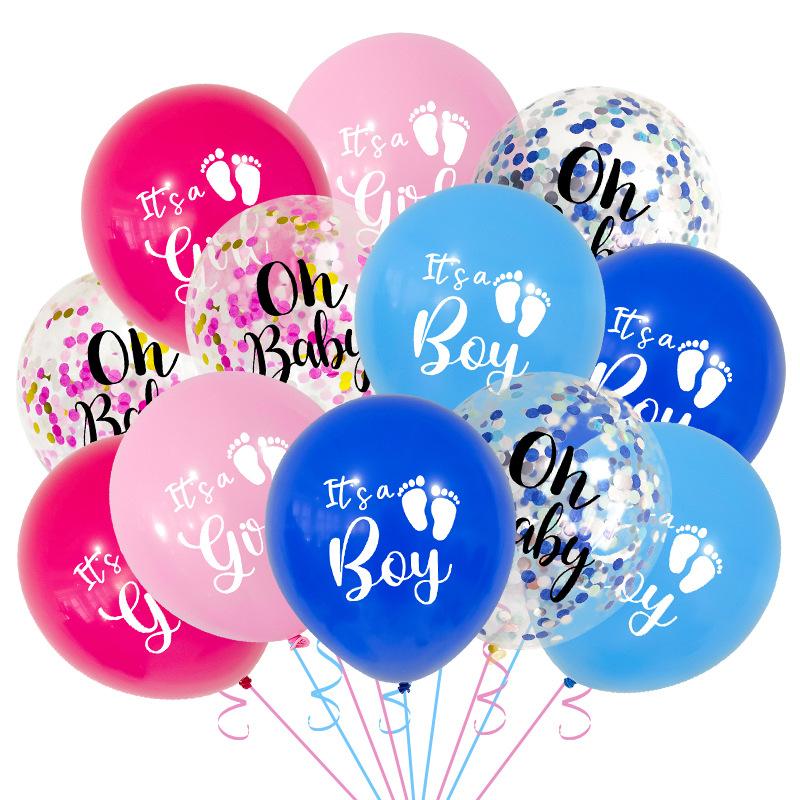 Baby Shower Balloon Set Baby Shower 12 Inch Latex Printed Balloon Set Decoration