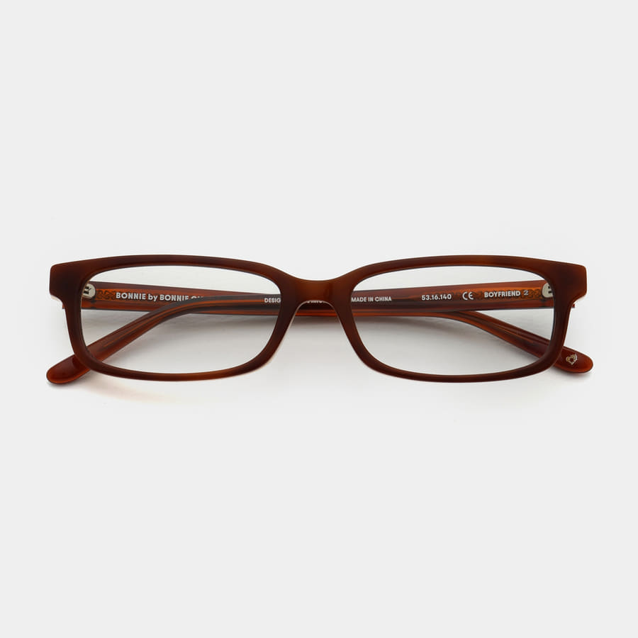 Bonikeullaideu Boyfriend 2 Layered Brown Demi & Clear Lens