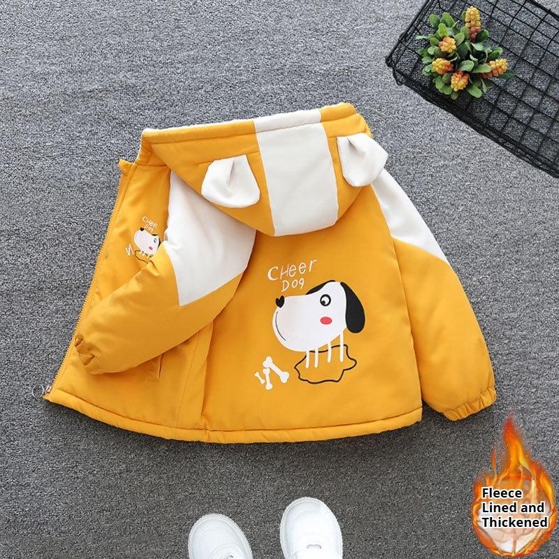 

Зимняя теплая парка для мальчиков с флисовой подкладкой и утолщенная 140cm