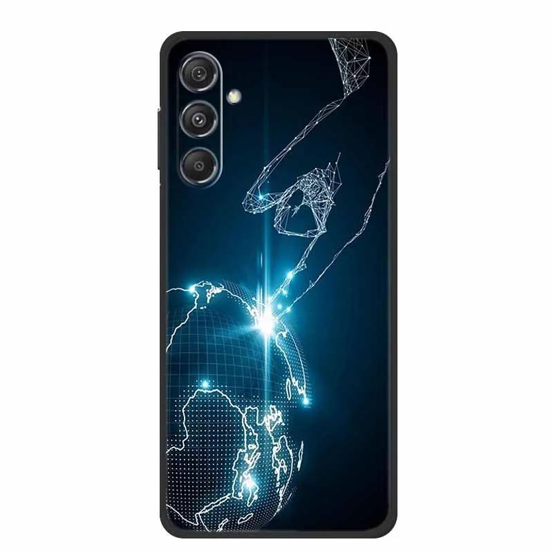 Phone Case For Samsung Galaxy S25 FE Plus Case Black Silicone TPU Soft Back Cover For Samsung M36 A17 5G Case A 17 Coque Shell