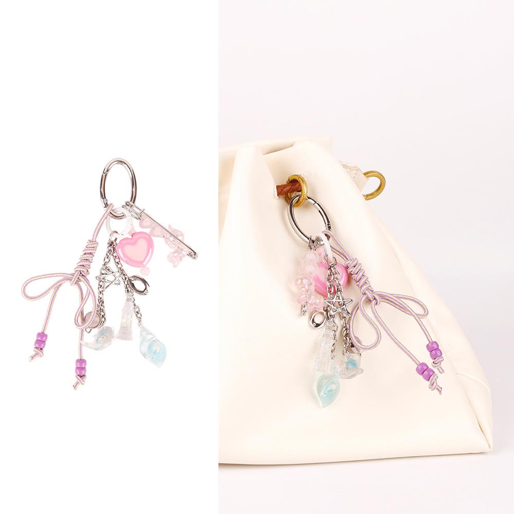 New starfish chain bag pendant fashionable ocean series ins fresh and sweet wind keychain pendant