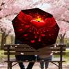 1pc Heart Wings Automatic Open/Close Umbrella Compact Folding Umbrella with 8-Rib Shaft for Women/Men, Elegant Birthday1185S