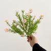 7 Fork Artificial Flower Water Plants Jasmine Wild Chrysanthemum Fake Flower Arrangement with Grass Home Outdoor Wedding Decor