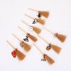 Handmade Halloween Witch Mini Broom Pendant - Fun Hanging Ornament for Party Decor