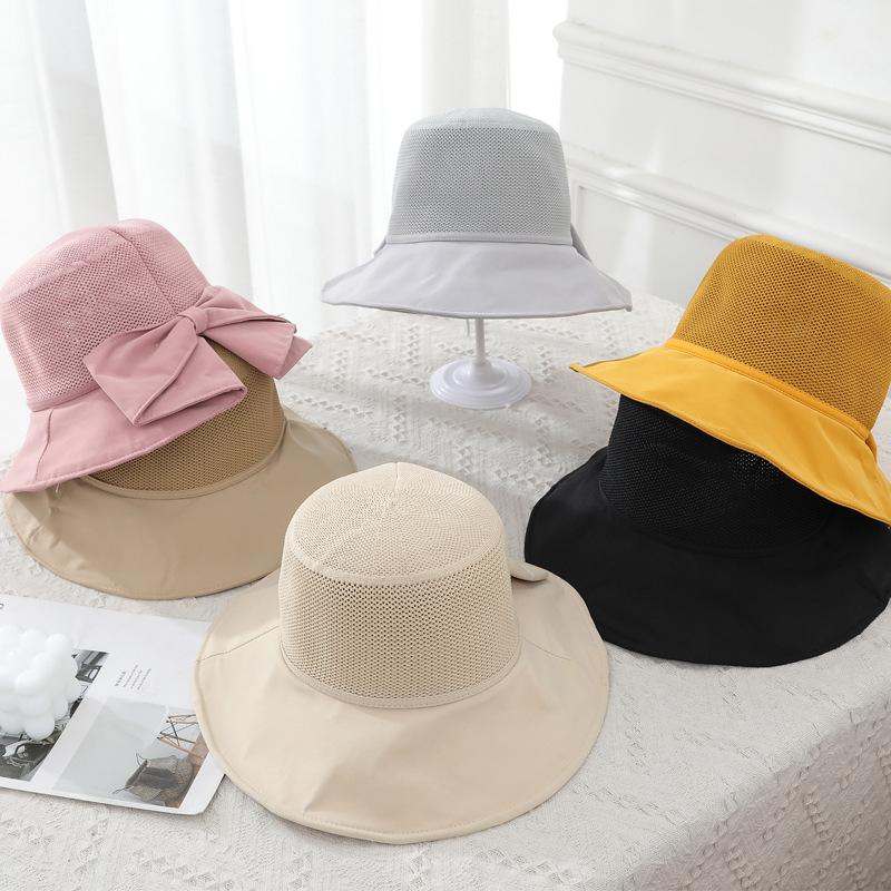 Denim Washed Vintage Fisherman Hat Womens Spring Sunshade With Brim Wide