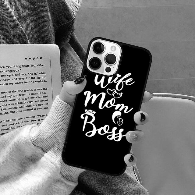 Wife Mom Boss funny Phone Case Cover for iPhone 17 Air 16 16e 15 13 14 11 12 Pro Max Plus coque fundas Shell