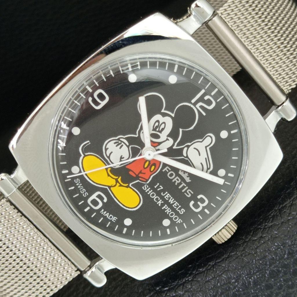 

SWISS VINTAGE HAND-WINDING MENS REFURBISHED BLACK COLOR DIAL WATCH a707293-1