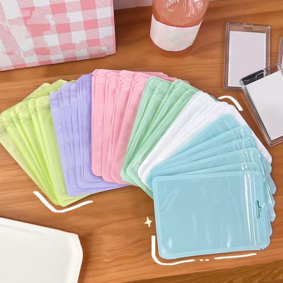 10Pcs Storage Bags Moisture-proof Vibrant Color Visible Design Good Sealing Wide Application Smell Proof Zip-lock Bags Candy Jewelry Organizers
