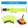 12Pcs/pack Reflective Trail Markers High Visibility Trail Markers Reflective Trail Marker Clip for Tree Stand Hunting
