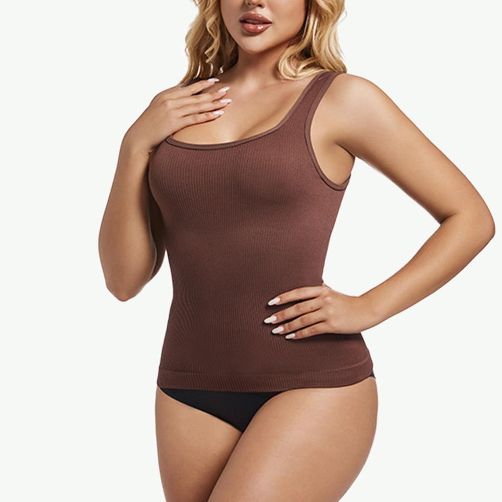 Women's Fashion Casual Non-marking Shuo Body Waist Bottoming Sleeveless Tank Tops