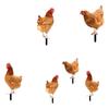 Garden Stakes Decoration Easy To Use Artwork Ornaments Acrylic Figurine Chicken Sculpture for Backyard Patio Garden Porch Fence
