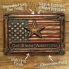 God Bless America Vintage Aluminum Sign - Patriotic Style, Enhances Room Aesthetics, Perfect for Memorial Day