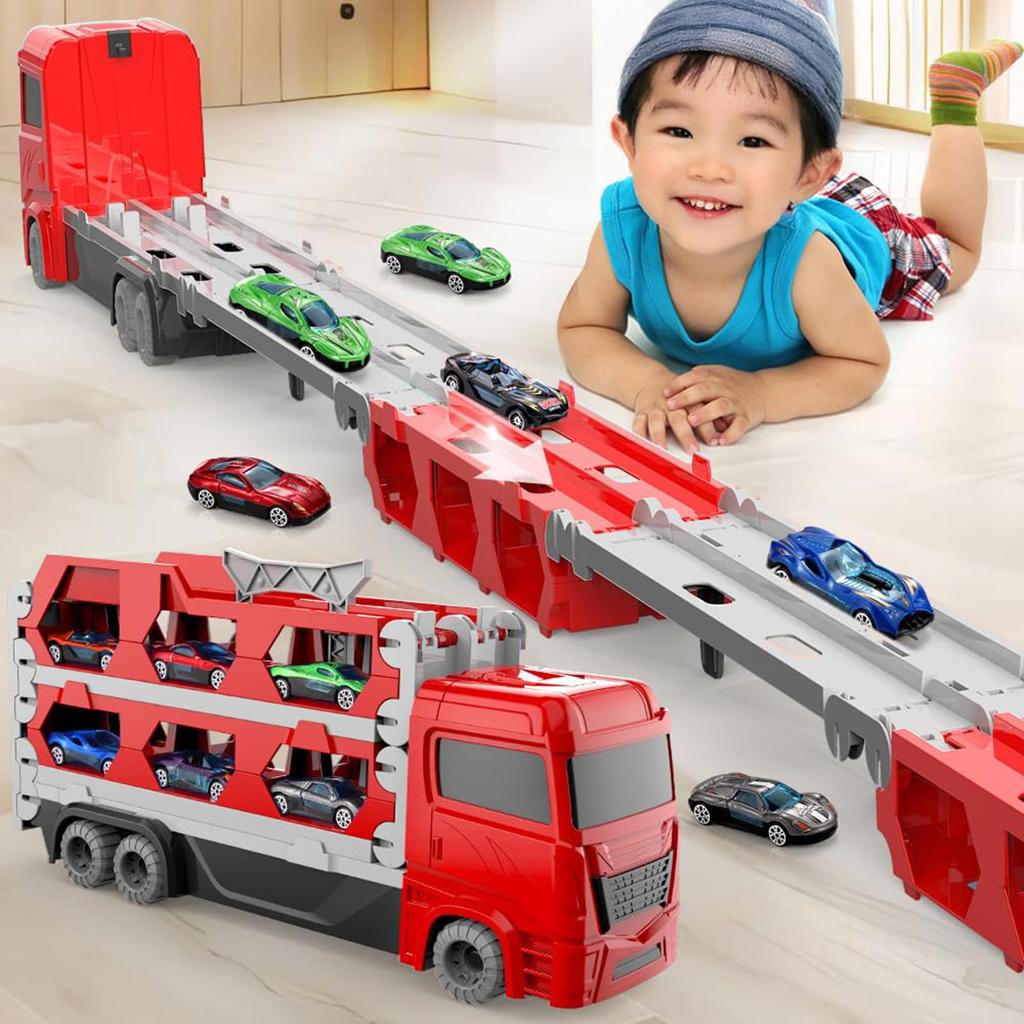Auoketuo Construction Vehicle Set, 6 Mini Cars, Toys, Ages 3 and Up, Boys and Girls, Safe Design, Assemble and Play, Pretend Play, Birthday Gift,