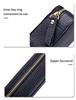 Damen Mini-Lippenstifttasche aus echtem Leder mit Spiegel - Modische und tragbare Drei-in-Eins Make-up-Tasche