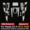 TPU Interior Protective Film for Mazda CX-9 TC 2016-2020 Anti-Scratch Self-Healing Transparent Sticker