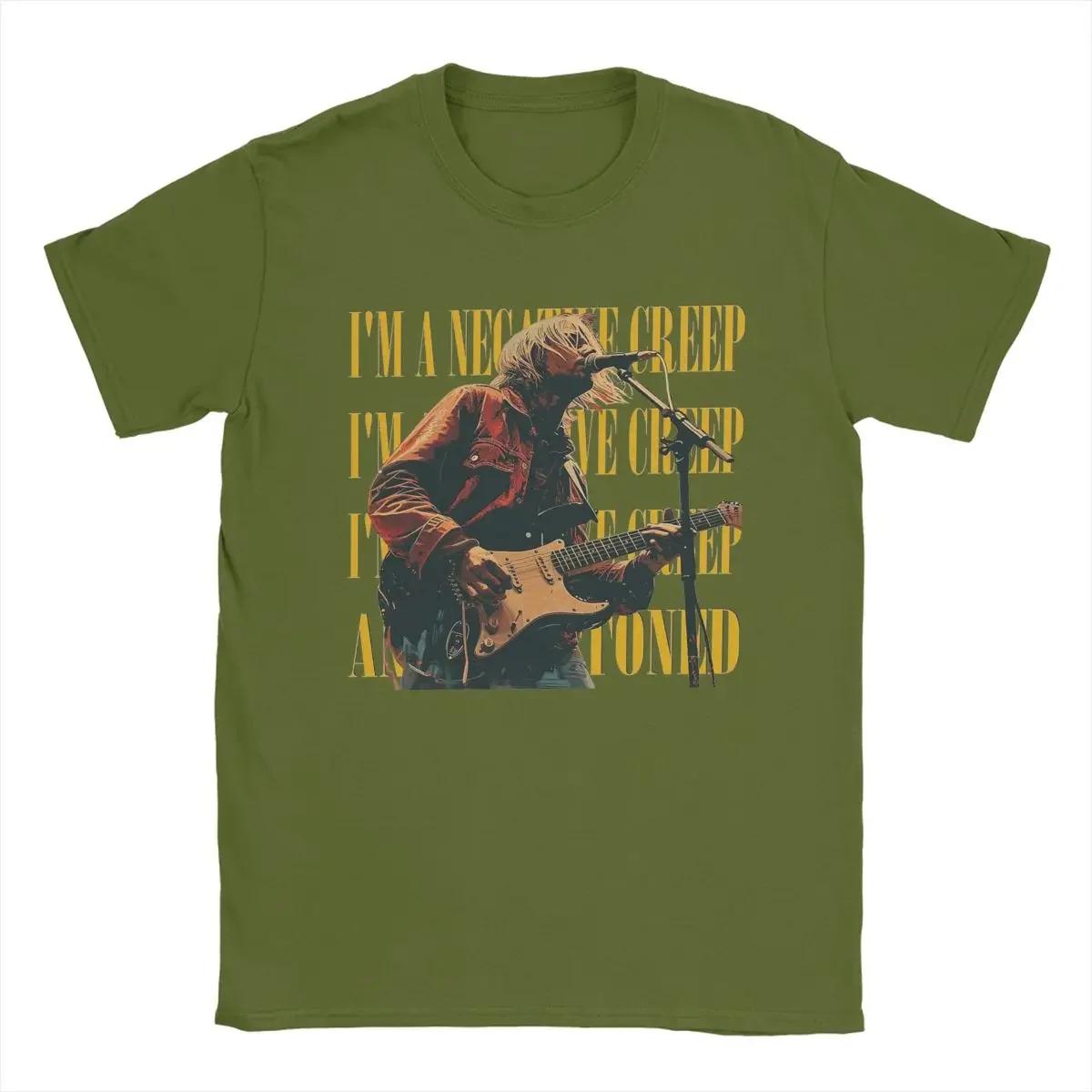 

Мужская футболка Курт Кобейн Уникальные футболки из чистого хлопка Футболка с коротким рукавом и круглым вырезом Одежда Оригинал#Цвет(1) XXXXXL чёрный