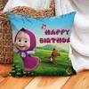 Cartoon M-Masha-A and the B-Bear-R Pillow Case Home  Cushion Cover Suitable For Office Sofa Car Suitable For All Seasons