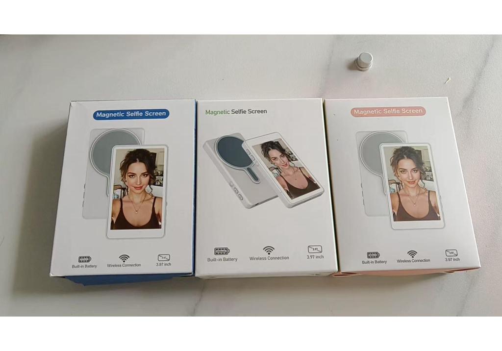 Mini Specchio Schermo Selfie Posteriore Magnetico - Ideale per Live Streaming e Mirroring dello Schermo del Telefono