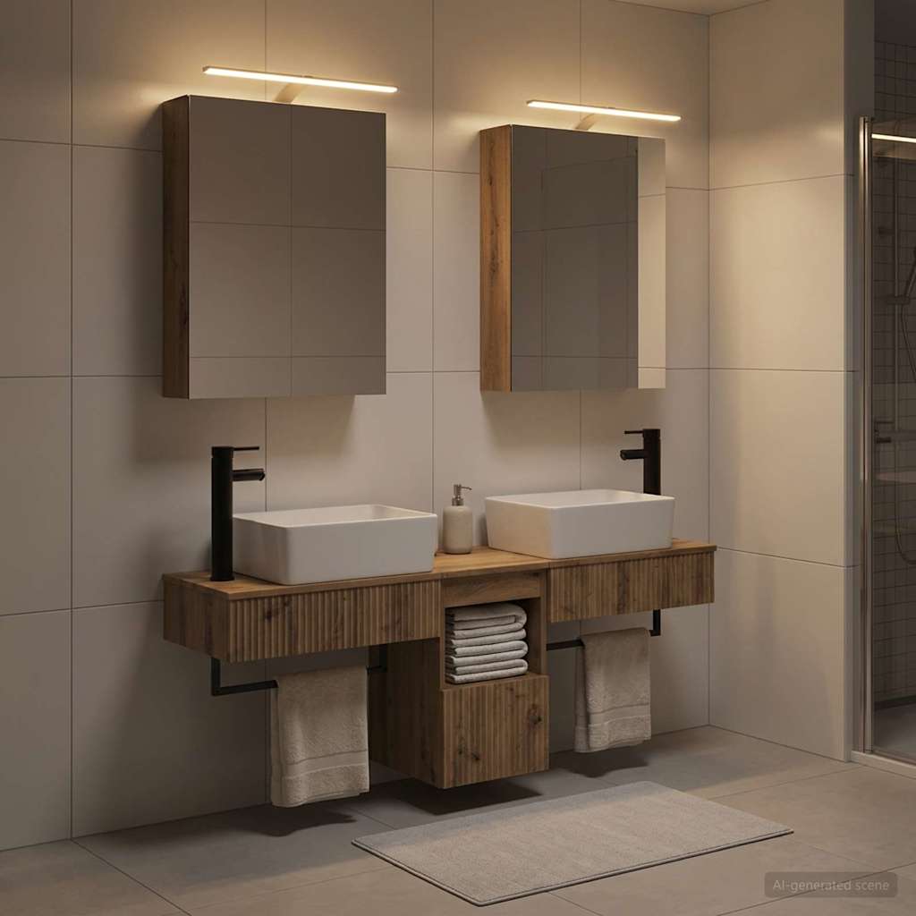 Bathroom Cabinet Set 5 pcs Artisan Oak 50 x 14.5 x 70 cm