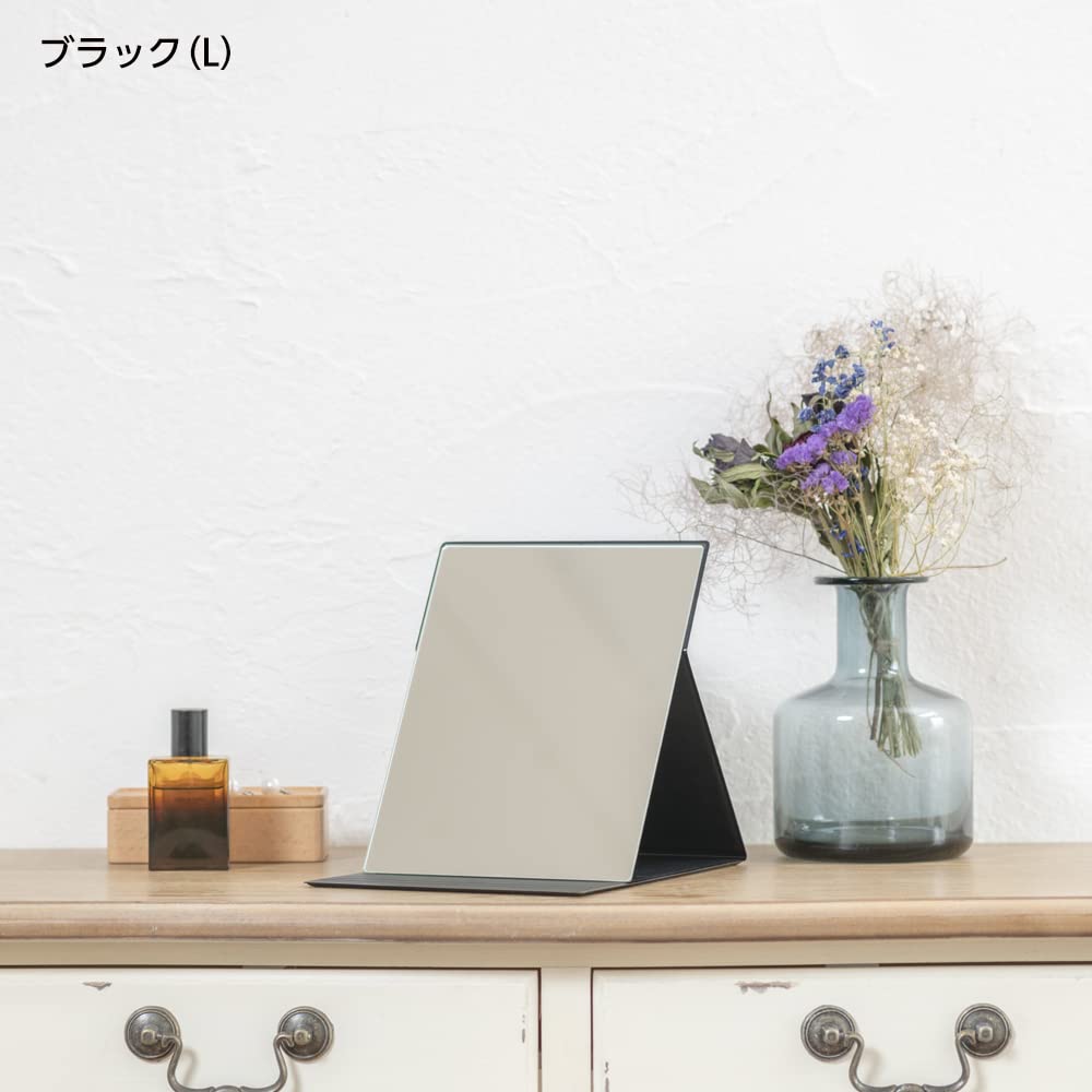 HORIUCHI a favorite among beauty Makeup White Day Gift MIRROR, professionals, Large, Black, Mirror,