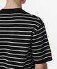 MUSINSA STANDARD Striped Crew Neck Short Sleeve Knit [Black/White]