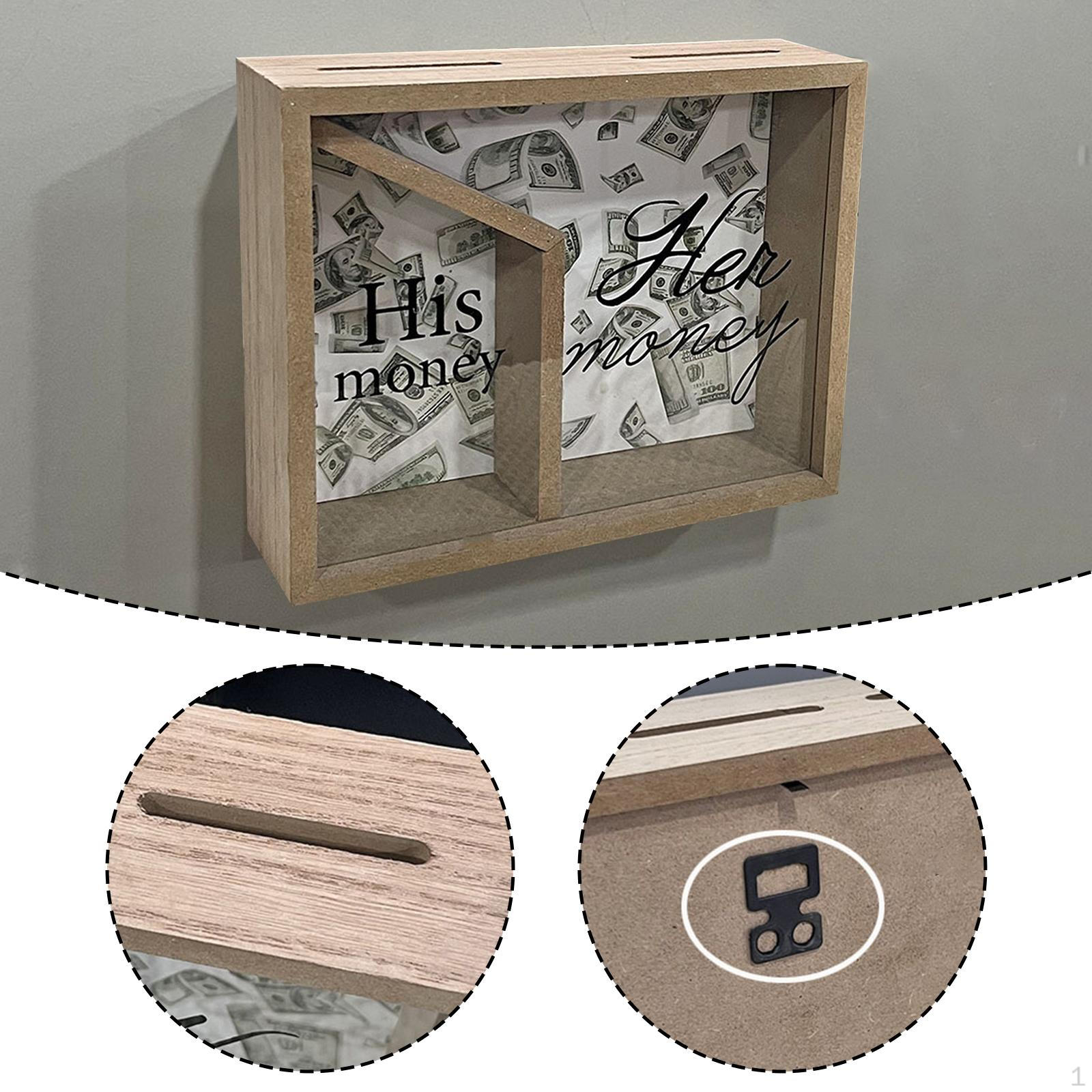 

Деревянная копилка Декор Банка для сбережений денег для детей Центральный элемент стола Детская Trapezoid