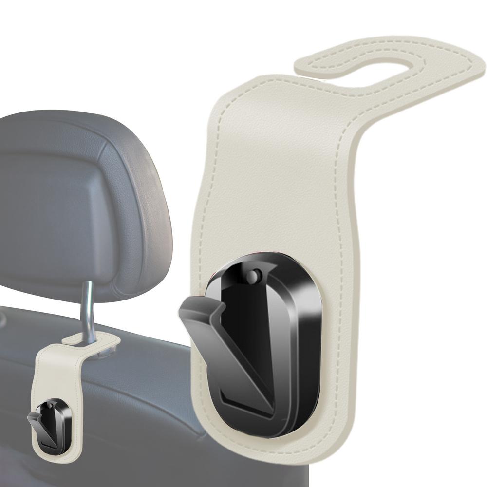 Headrest Hooks For Car PU Leather Car Seat Purse Hook Car Accessories Organizer Car Purse Holder Backseat Hanger For Purses