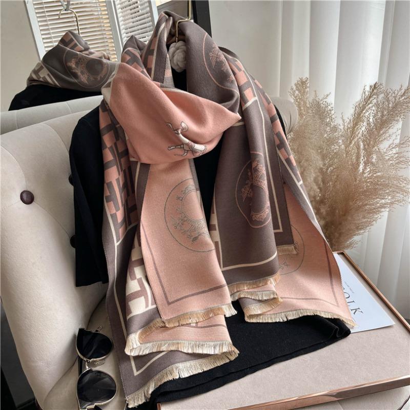 

Autumn and winter new scarf wind imitation cashmere scarf women s warm scarf fashion shawl a piece 180x65cm