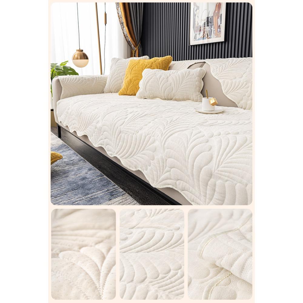 

Подушка для дивана из синели, универсальный чехол для дивана на четыре сезона, японский кожаный чехол с банановым листом, легкая роскошная тканевая подушка 70*70cm